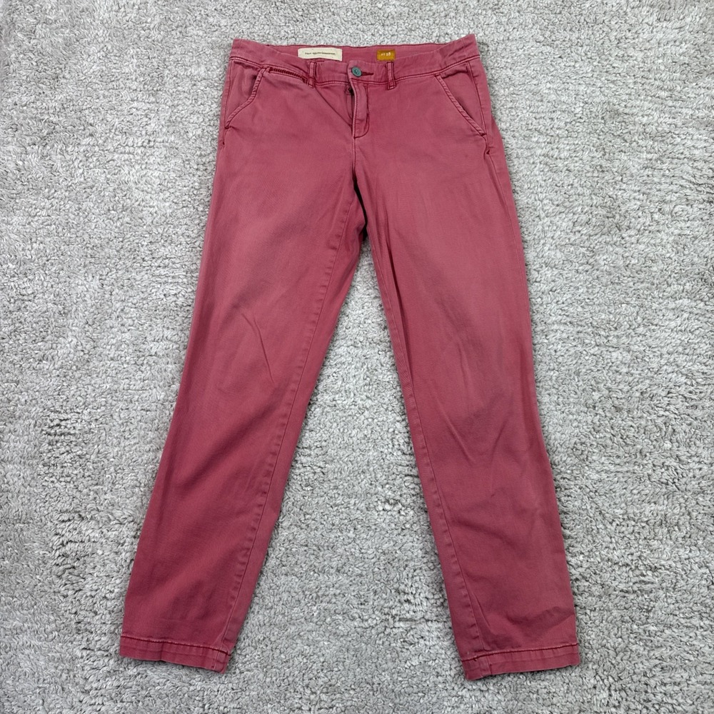 Pilcro And The Letterpress Denim Jeans Women's 28 Pink Skinny Pants Barbie